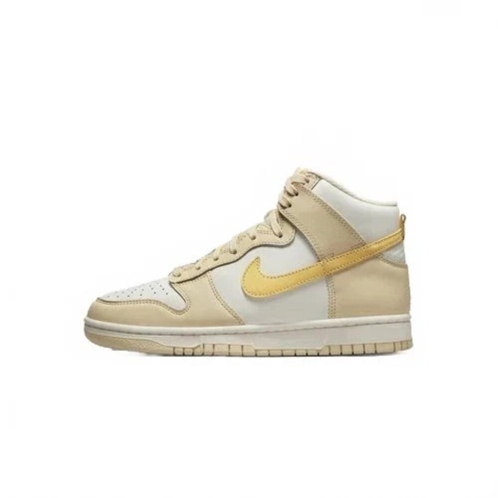 [DD1869-201] Women's Nike Dunk High Pale Vanilla Topaz Gold Size 5.5